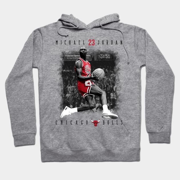 Michael Jordan 23 Chicago Bulls Hoodie by Diamond Creative